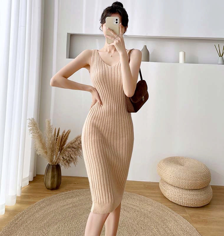 Conjunto Feminino Inverno Blusão e Saia de Malha