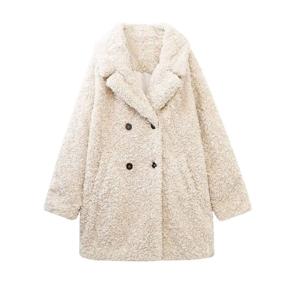 Casaco de Inverno Falsa Pele Chic