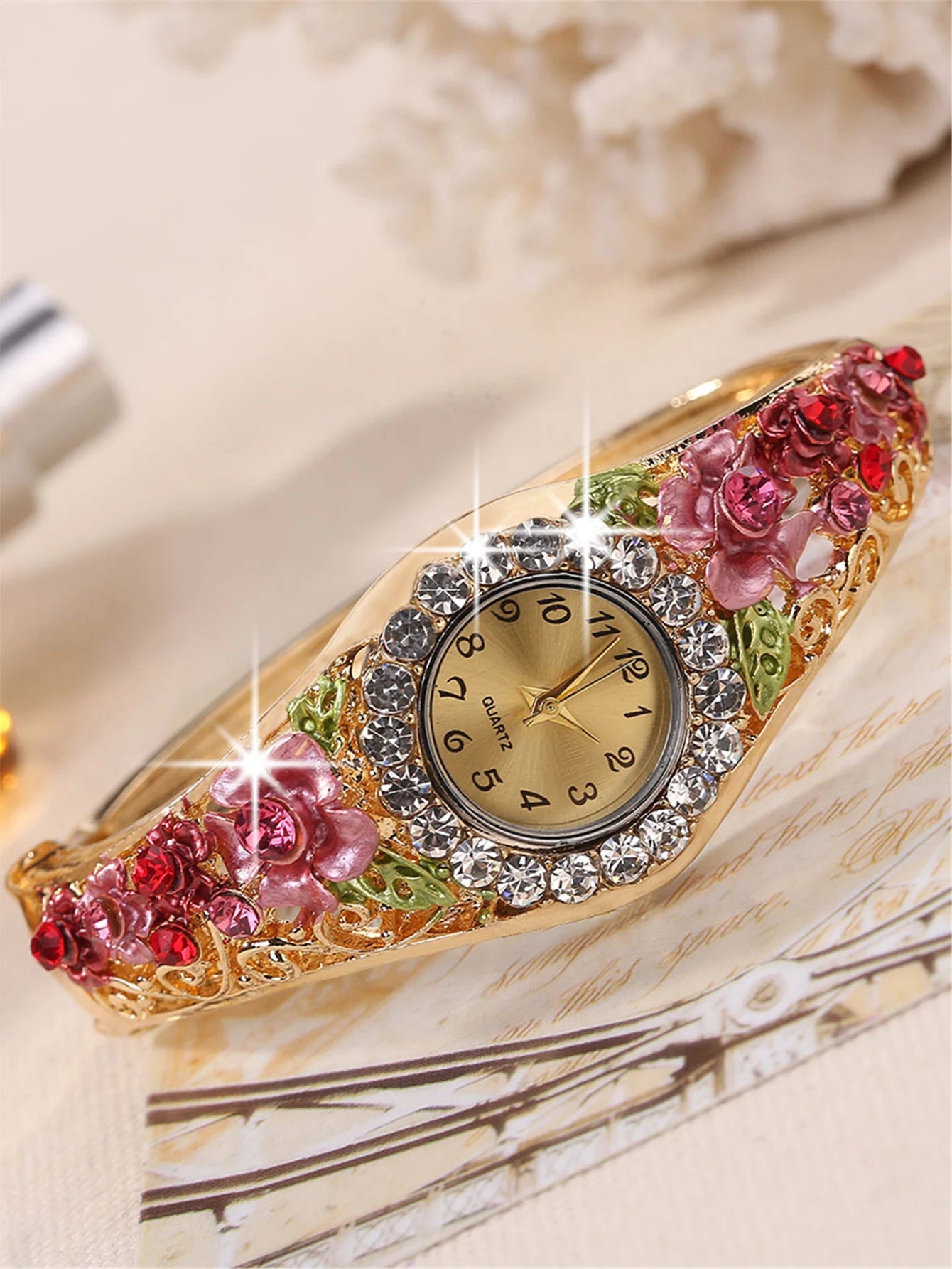 Relógio Feminino Conjunto Luxo Enigmático Mavide