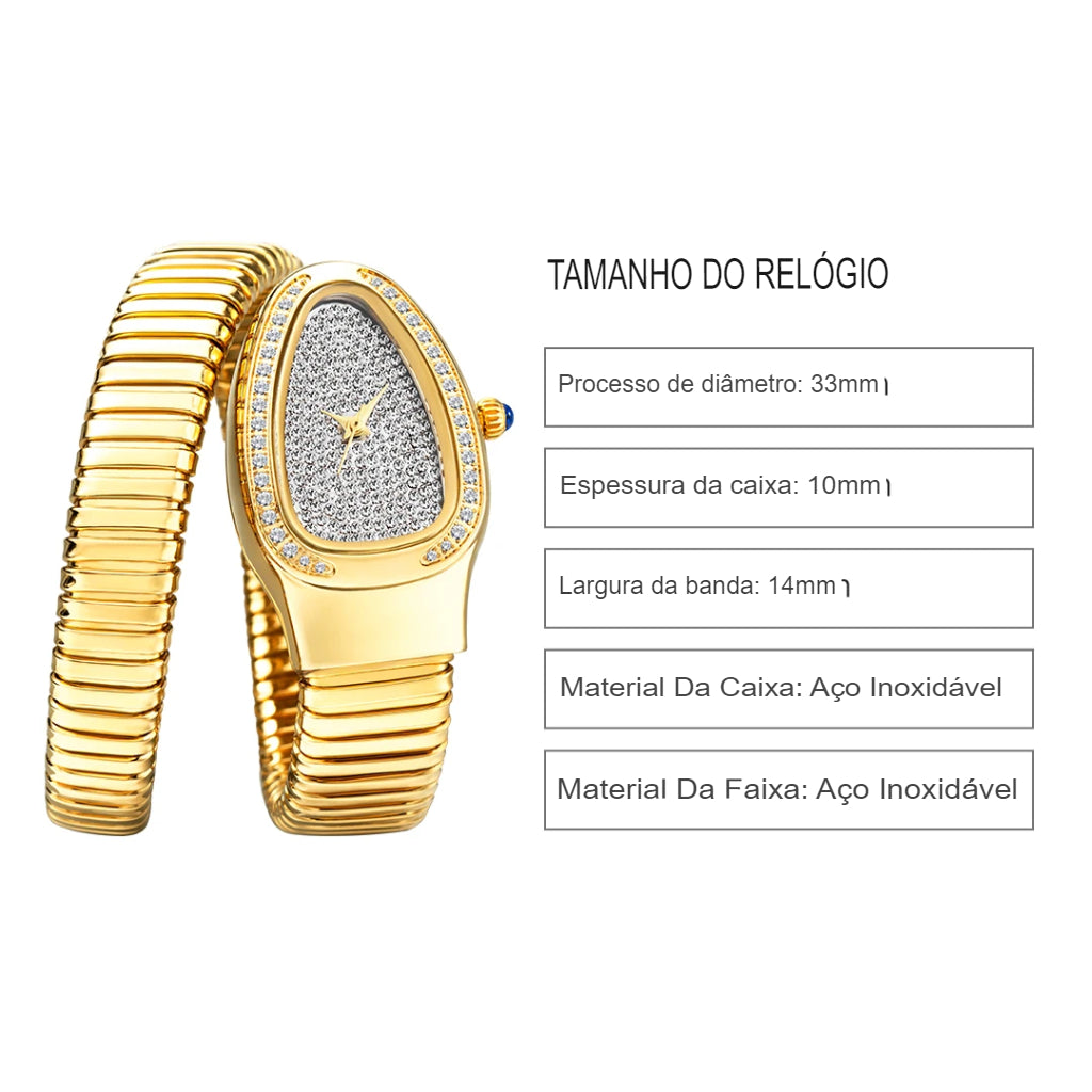 Relógio Feminino Cobra Deluxy Edition Mavide