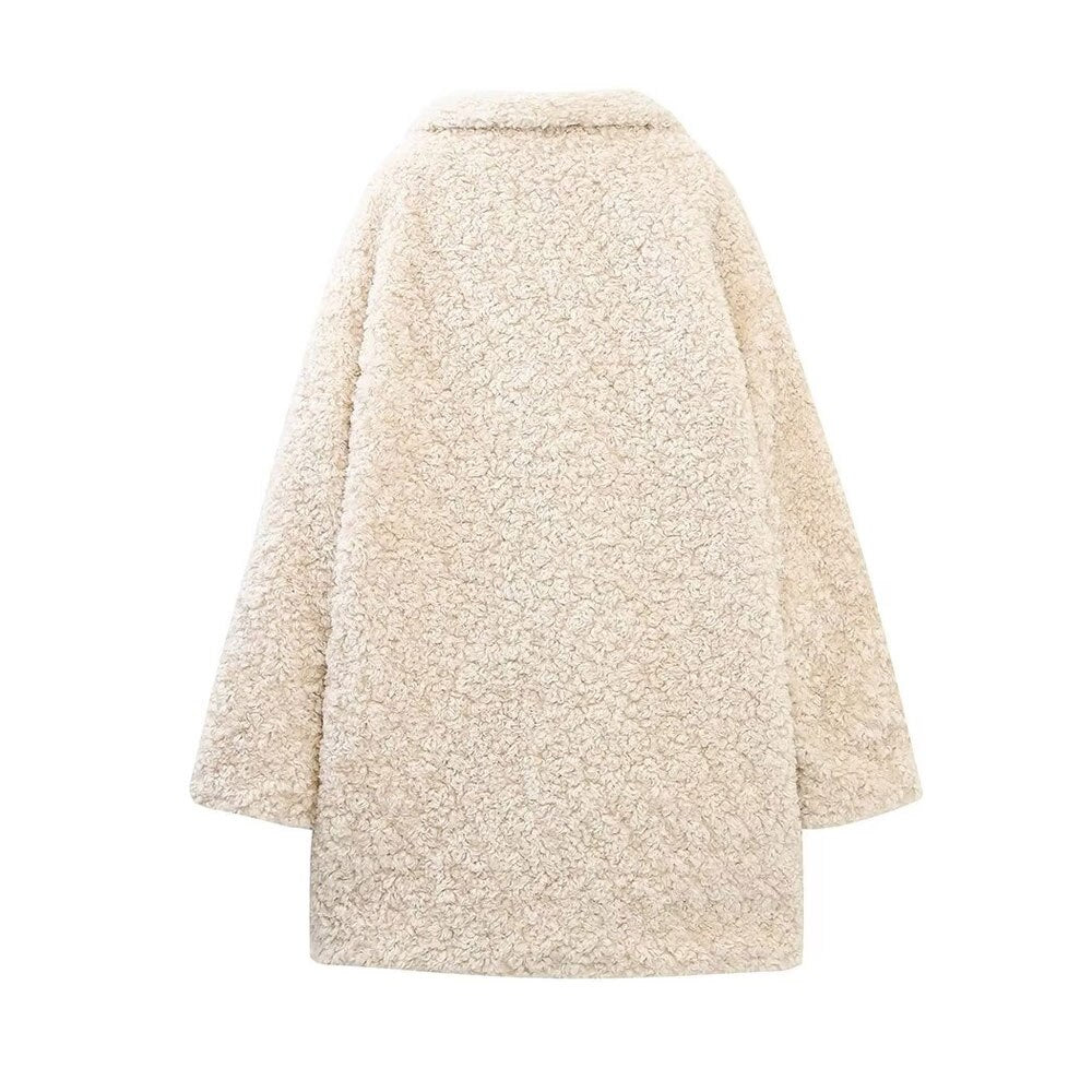 Casaco de Inverno Falsa Pele Chic