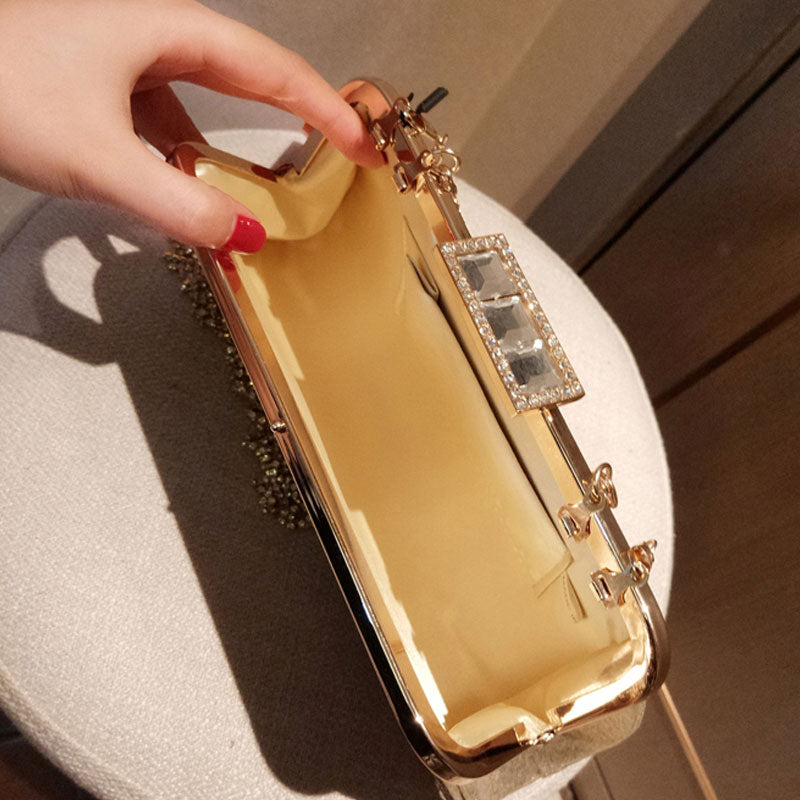 Bolsa Feminina Gold Wedding - Glamuor Diamantado