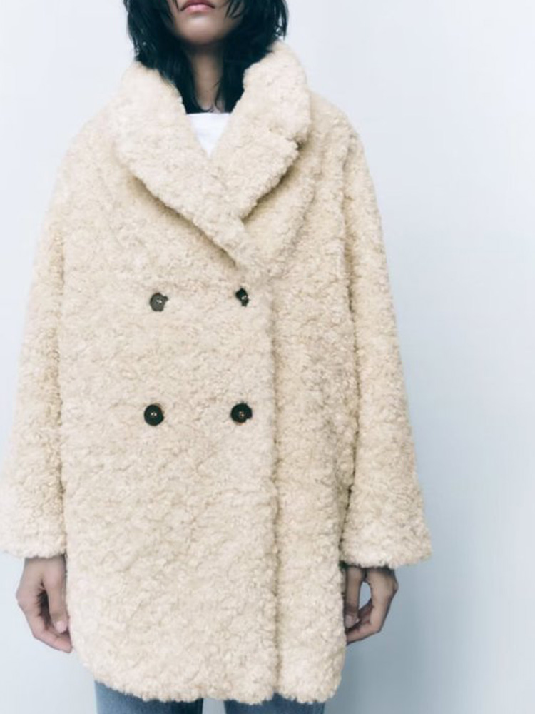 Casaco de Inverno Falsa Pele Chic