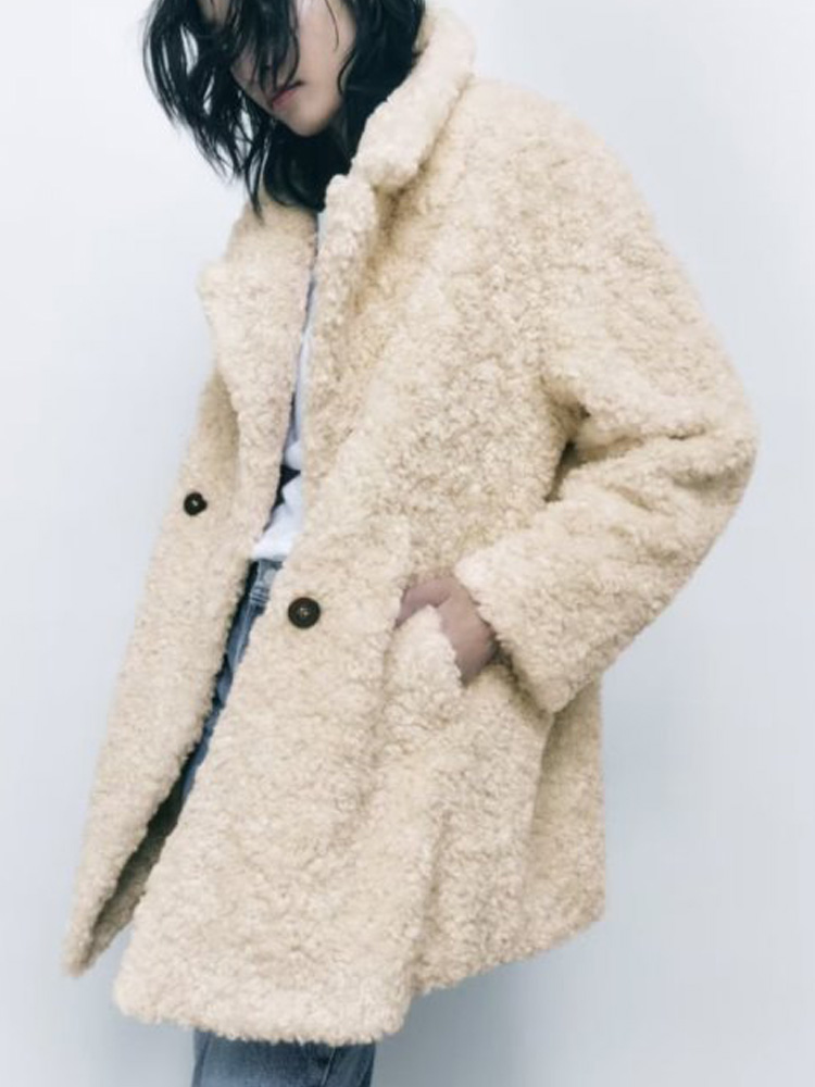 Casaco de Inverno Falsa Pele Chic