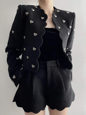 Casaco Corações Feminino Inverno