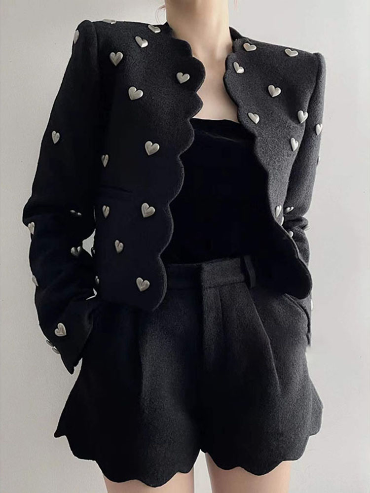 Casaco Corações Feminino Inverno