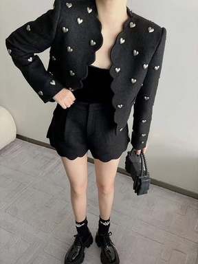 Casaco Corações Feminino Inverno