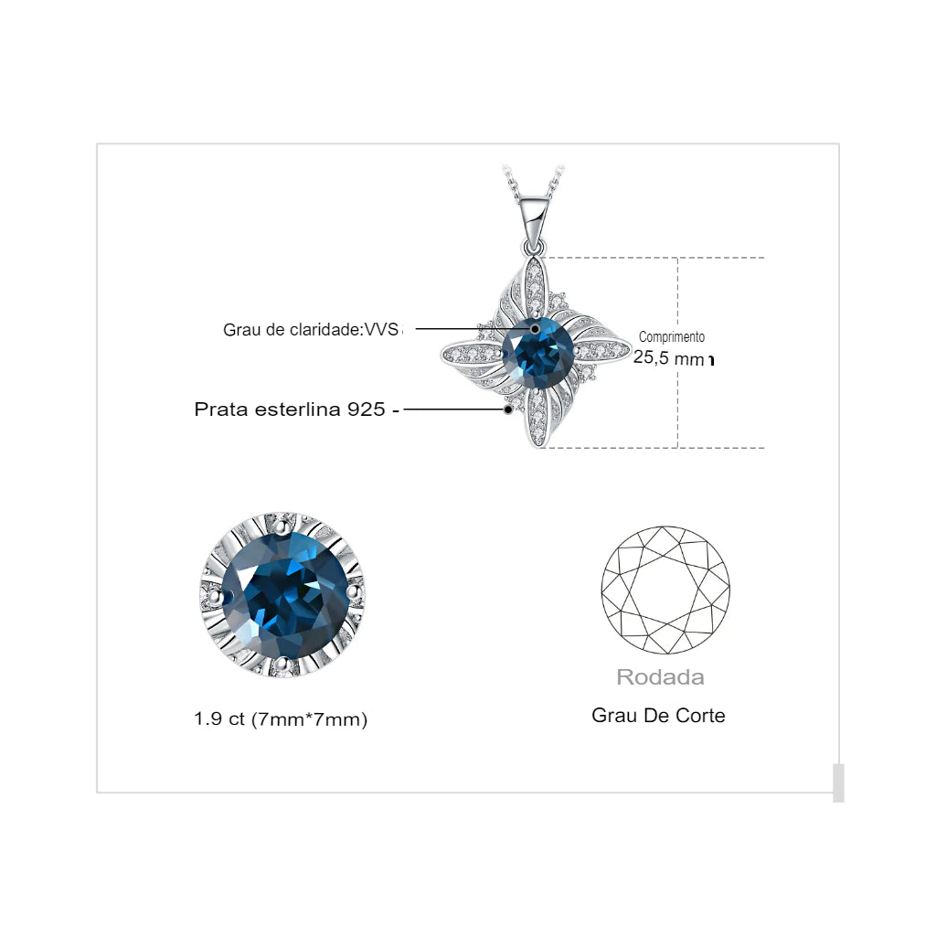 Colar Topázio Vortex Luxury Mavide