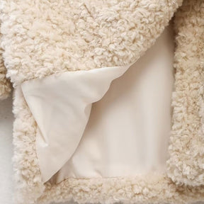 Casaco de Inverno Falsa Pele Chic
