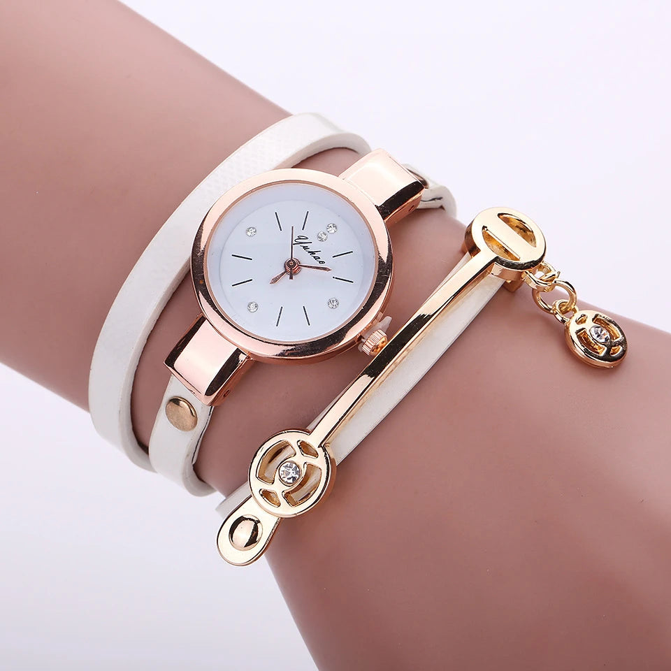 Relógio Feminino Conjunto Deslumbre Dourado Mavide