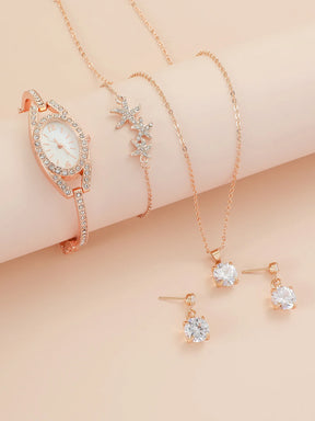 Relógio Feminino Conjunto Delicadeza do Marfim Mavide