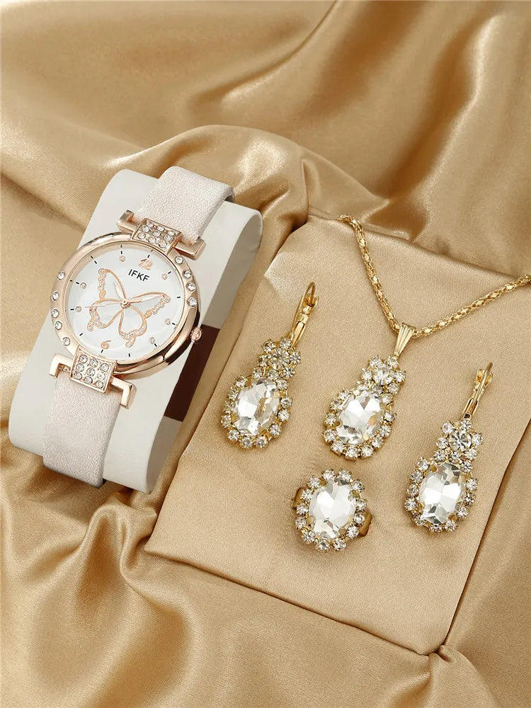 Relógio Feminino Conjunto Cintilação Celestial Mavide