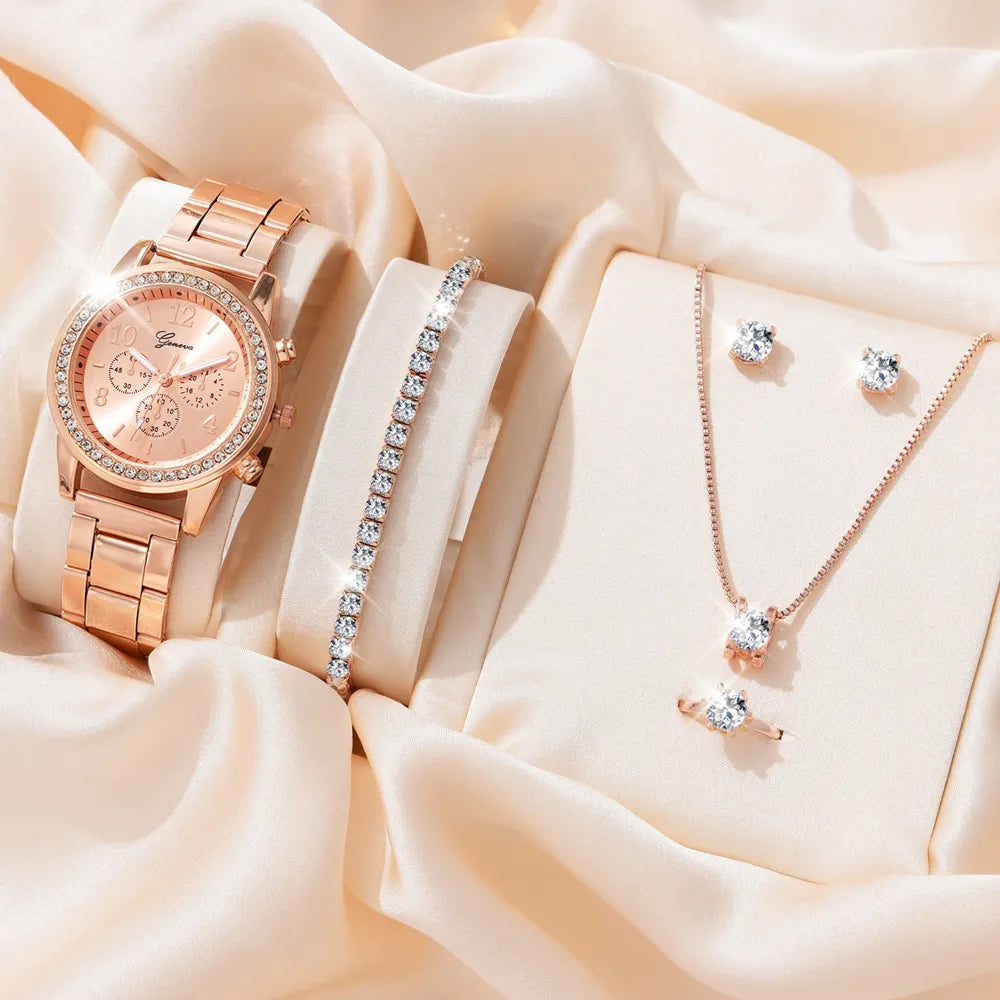 Relógio Feminino Conjunto Diamante Eterno Mavide