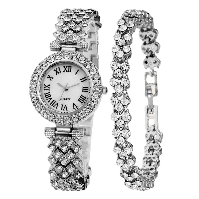 Relógio Feminino Conjunto Eterno Luxo Mavide