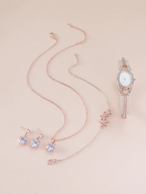Relógio Feminino Conjunto Delicadeza do Marfim Mavide