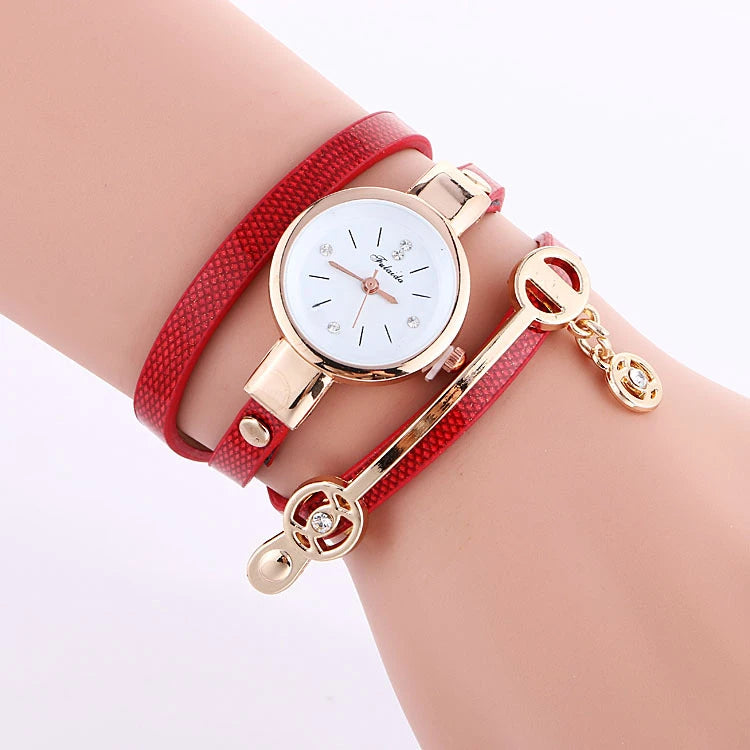 Relógio Feminino Conjunto Deslumbre Dourado Mavide