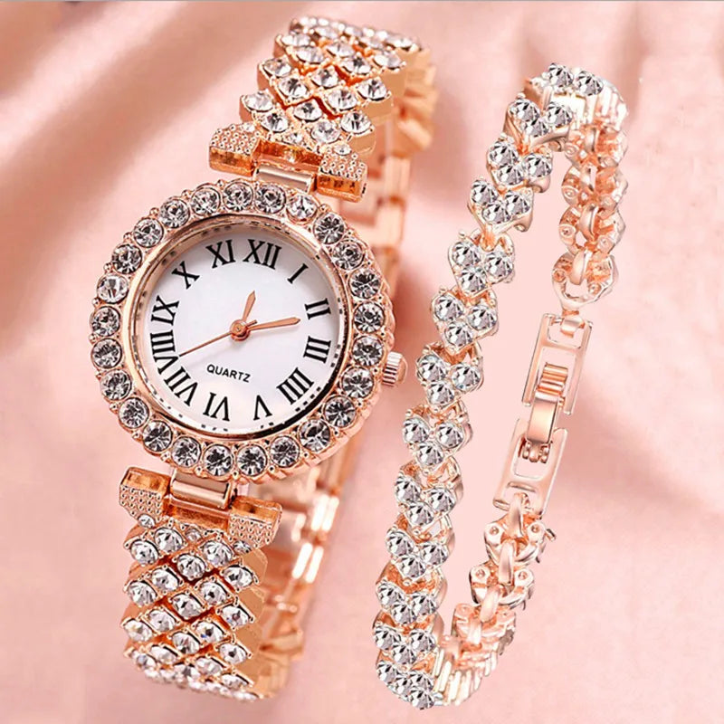 Relógio Feminino Conjunto Eterno Luxo Mavide