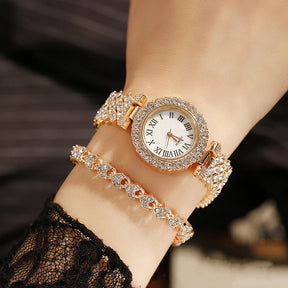 Relógio Feminino Conjunto Eterno Luxo Mavide