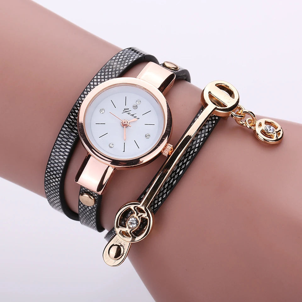 Relógio Feminino Conjunto Deslumbre Dourado Mavide