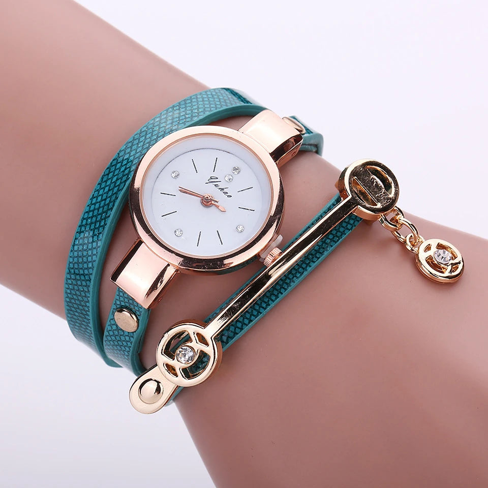 Relógio Feminino Conjunto Deslumbre Dourado Mavide