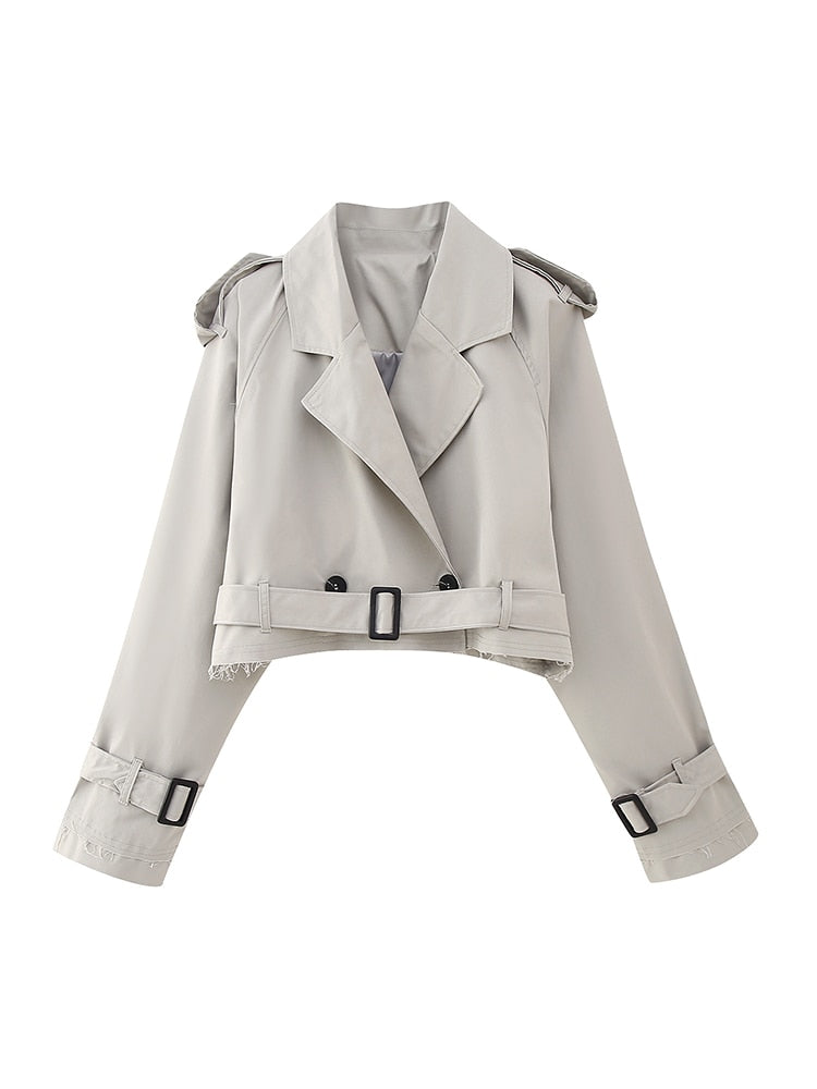 Trench Coat Cropped Over Mavide