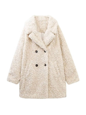 Casaco de Inverno Falsa Pele Chic