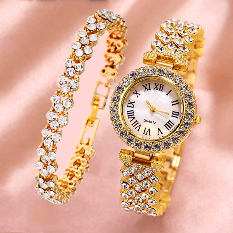 Relógio Feminino Conjunto Eterno Luxo Mavide