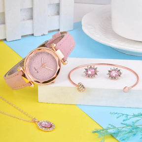 Relógio Feminino Conjunto Doce Charme Mavide