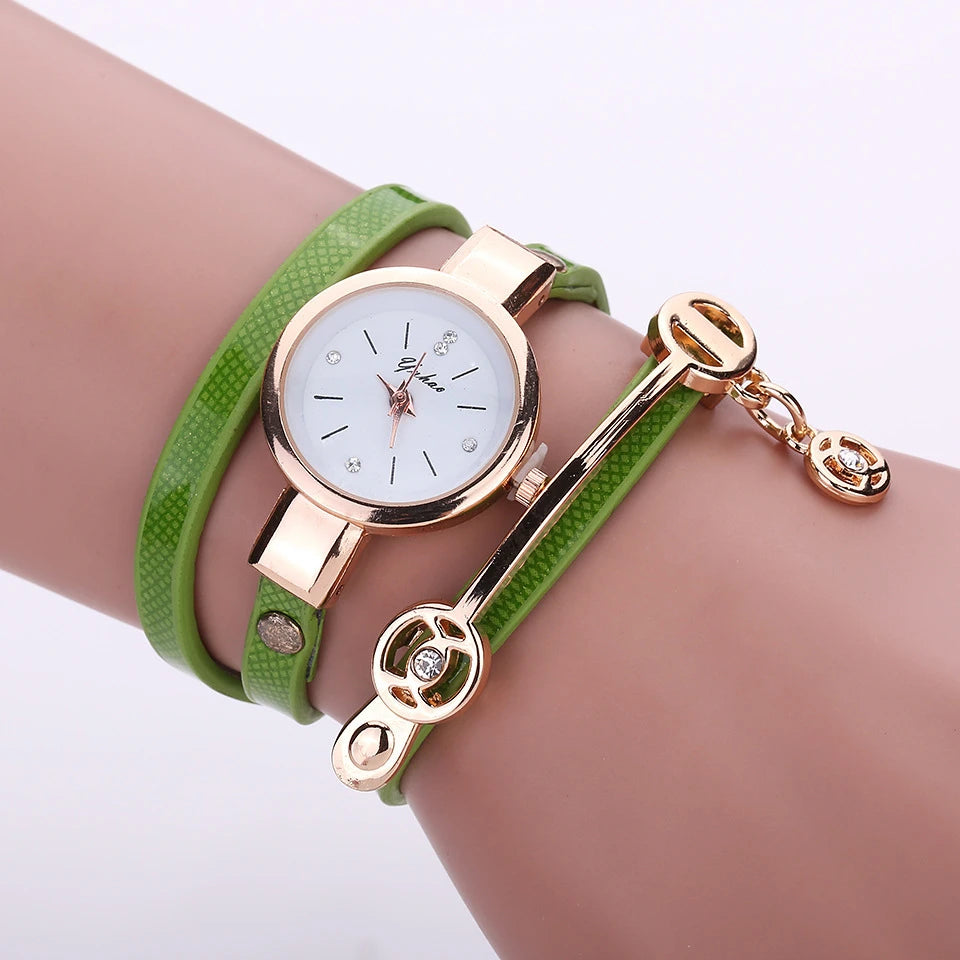 Relógio Feminino Conjunto Deslumbre Dourado Mavide