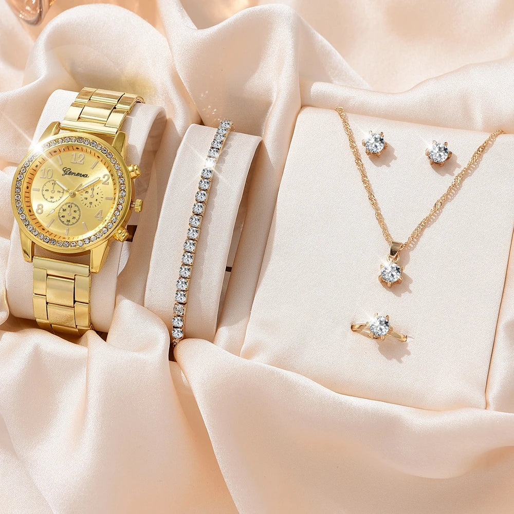 Relógio Feminino Conjunto Diamante Eterno Mavide