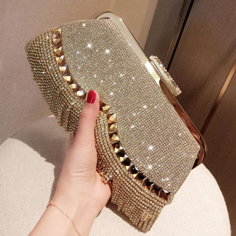 Bolsa Feminina Gold Wedding - Glamuor Diamantado