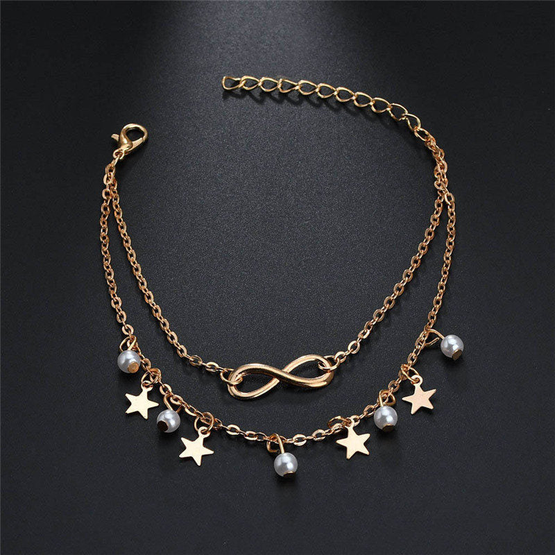 Pulseiras Tornozelo Feminino Infinite